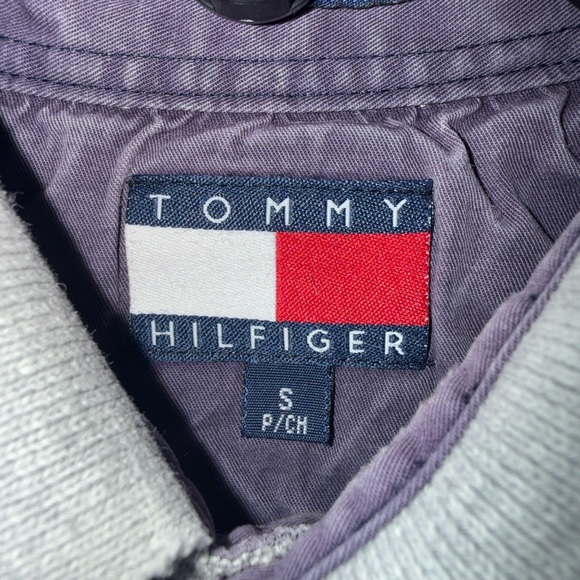 Tommy Hilfiger Light Gray Polo with Striped Collar - Picture 2 of 3